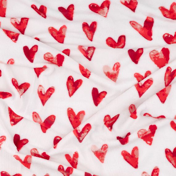 Плед Ardesto Flannel 160х200см, 100% поліестер, сердечка (ART0125PB) | Зображення 3