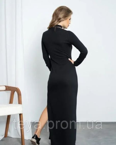 Плаття для жінок колір чорний розміри S, M, L, XL FI_008581 | Зображення 2