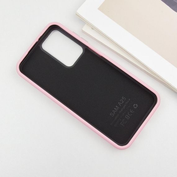 Кожаный чехол Leather Case Metal Buttons для Samsung Galaxy A25 5G Light Pink | Зображення 3