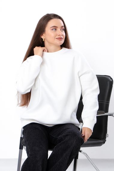 Світшот жіночий Носи своє 50 Білий (p-12577-181806) | Зображення 1