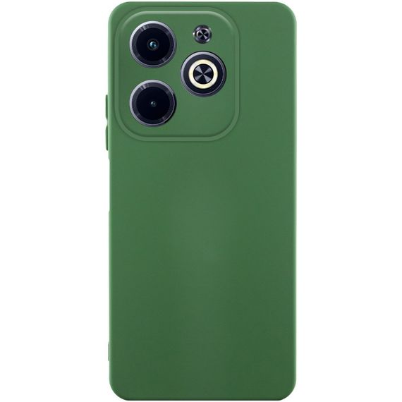 Чохол TPU GETMAN Liquid Silk Full Camera для Infinix Hot 40i Зелений / Dark green