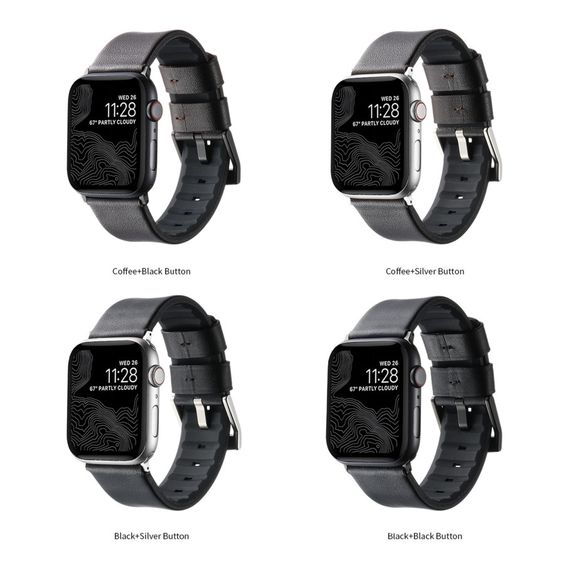 Ремінець для Apple Watch Leather+Silicone 38/40/41 mm | Зображення 6