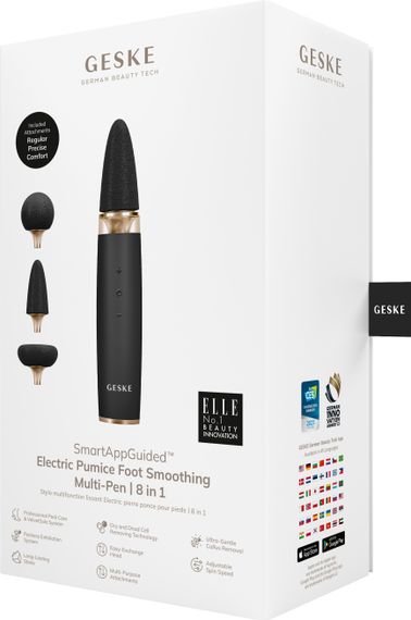 Шліфувальна пилка для стоп з додатковими насадками GESKE Electric Pumice Foot Smoothing Multi-Pen 8в1 gray | Зображення 6