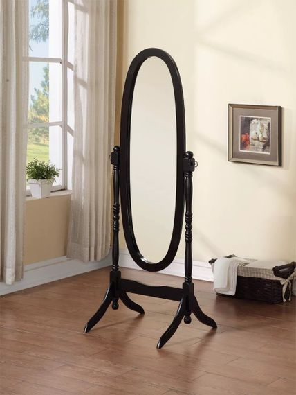 Зеркало напольное овальное Onder Mebli MS-8007-BK, деревянная рама, вращающееся | Зображення 8