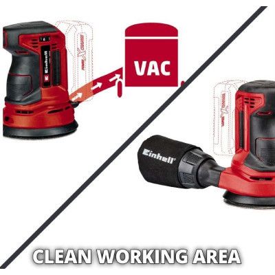Шлифовальная машина Einhell TE-RS 18LI - Solo 18В, 125 мм, 14000-22000 дв/мин, (без АКБ и ЗУ) (4462010) | Зображення 3