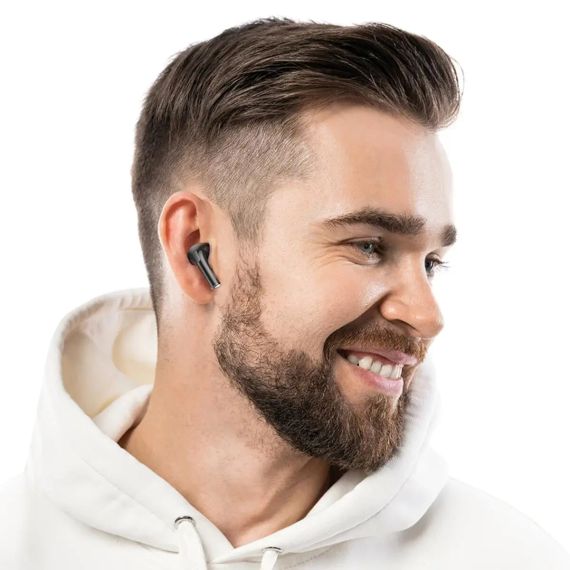 Навушники HOCO EW60 Plus Norman true wireless ANC BT headset Black | Зображення 3