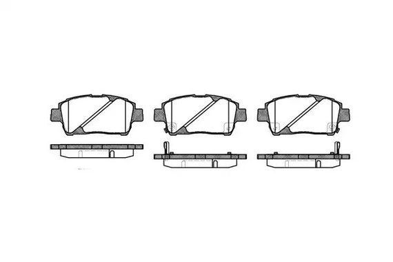Колодки передні гальмівні Toyota Yaris/Prius 99-05 (akebono), WOKING (P640302) | Зображення 6