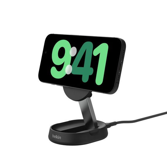 Зарядний пристрій Belkin бездротовий 15Вт Magnetic Stand Qi2, чорний (WIA008BTBK) | Зображення 8