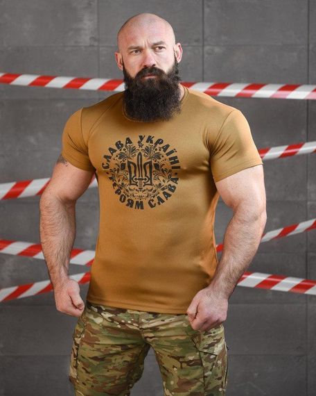 Тактична футболка потоотводящая SABUR ЛОГО КАЙОТ ВТ6826