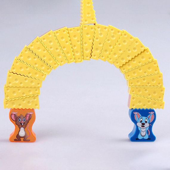 Настольная интерактивная игра Ummi 707-B19 Mouse Stacking Cakes Game Yellow | Зображення 3