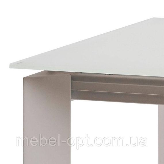 Стіл Vermont Matt White матове скло білого кольору 1200 (+500) х800х770 | Зображення 3