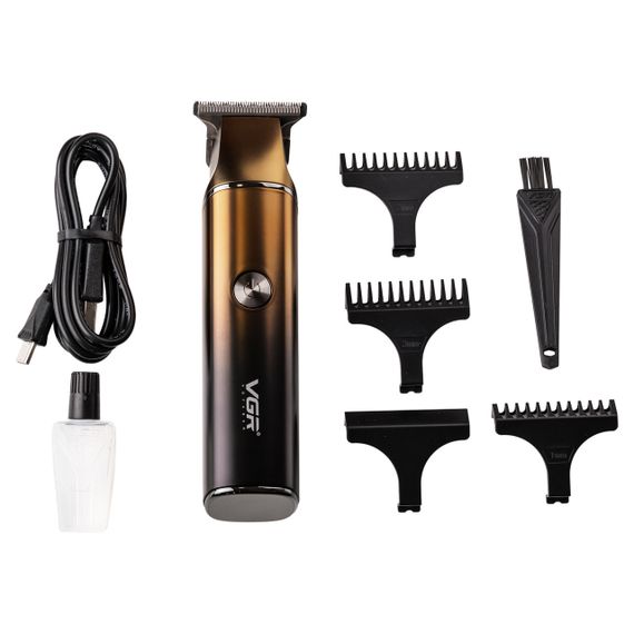 Тример для стрижки VGR V-986 з насадками та USB, золото | Зображення 2