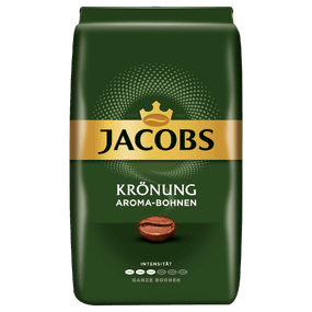 Кава в зернах арабіка середньої обжарювання Jacobs Kronung Aroma-Bohnen, 500г, Голландія