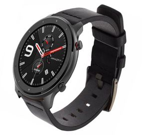 Кожаный ремешок Primo Classic для часов Xiaomi Amazfit GTR 47 mm - Black