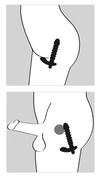 Анальный вибратор ребристый sexstyle | Зображення 5