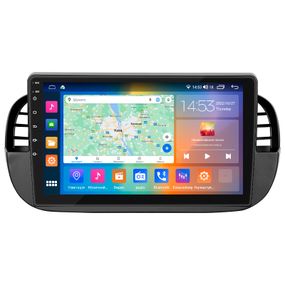 Штатная магнитола Lesko для Fiat 500 II 2007-2015 IPS 9" 4/64Gb CarPlay 4G Wi-Fi GPS DSP-процессор Prime