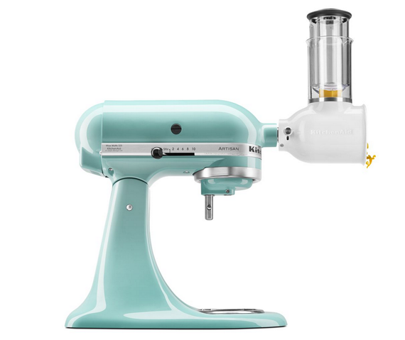 Міксер планетарний KitchenAid 5KSM150FBAQ ARTISAN , 4.83 л, Aqua Sky з овочерізкою | Зображення 2