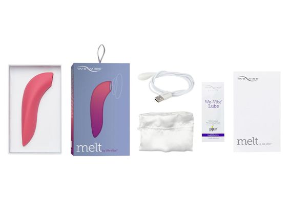 Вакуумный смарт-стимулятор для пар Melt by We-Vibe Coral, удобно совмещать с проникающим сексом | Зображення 6