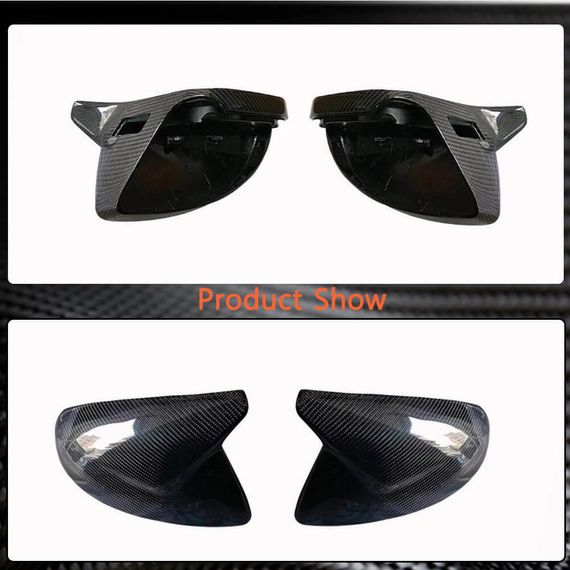 Накладки на зеркала, стиль замены (Карбон) V2 для Ауди A6 C8 2018- гг | Зображення 2