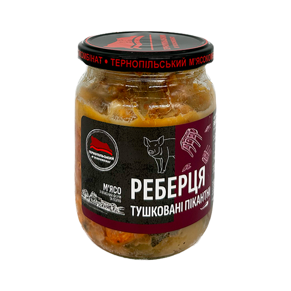 Ребрышки тушеные пикантные Тернопольский мясокомбинат 500 г