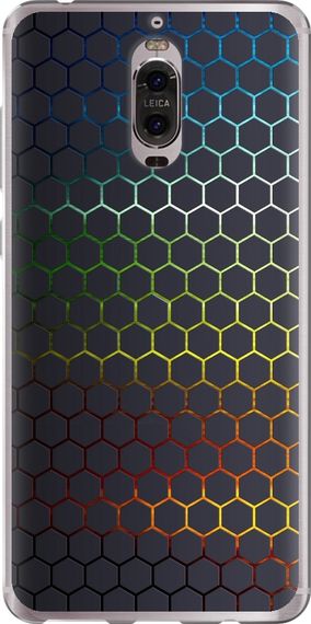 Чехол на Huawei Mate 9 Pro Переливающиеся соты "498u-819-17620"