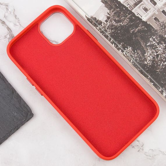 Чохол TPU+Glass Sapphire Midnight Open Camera with MagSafe для Apple iPhone 15 (6.1") Червоний / Red | Зображення 3