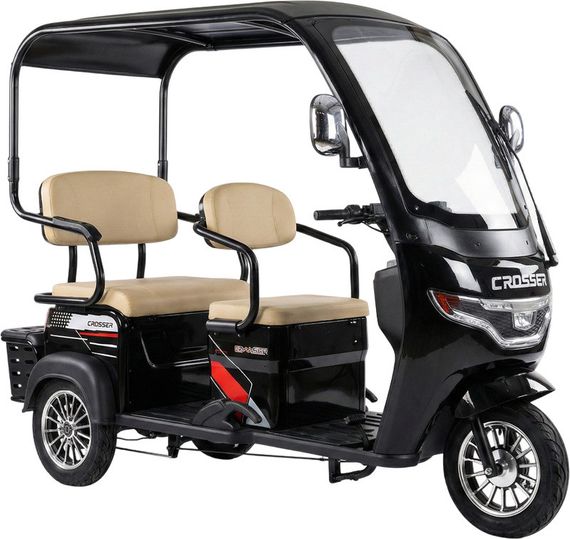 Електротрайк Crosser TR-7 1000W 72V 24Ah, 3 місця, до 60 км, з дахом та кофром, триколісний електроскутер | Зображення 6