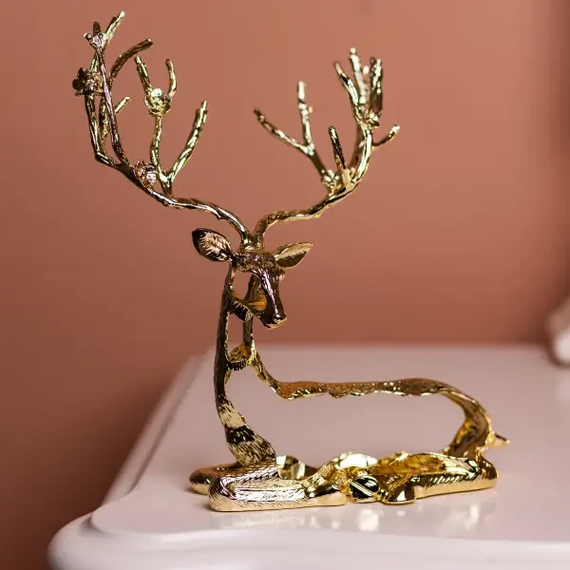 Декоративная фигурка Lying Deer 20х8х25 см металлическая HP-7-16 | Зображення 1
