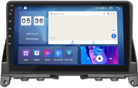 Універсальна магнітола K7862S 10'' QLED-DSP з CarPlay 4+32+4G SIM 8 Core Android 12 RGB (43334-K7862S- 10''_7826)