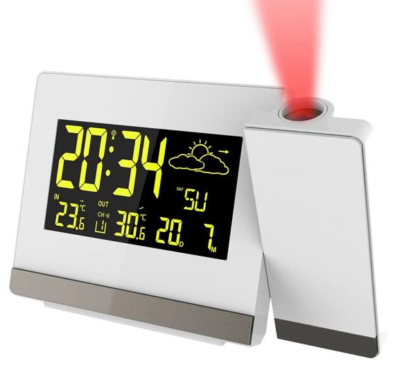 Годинник проекційний Technoline WT549 White (WT549) (DAS301195)