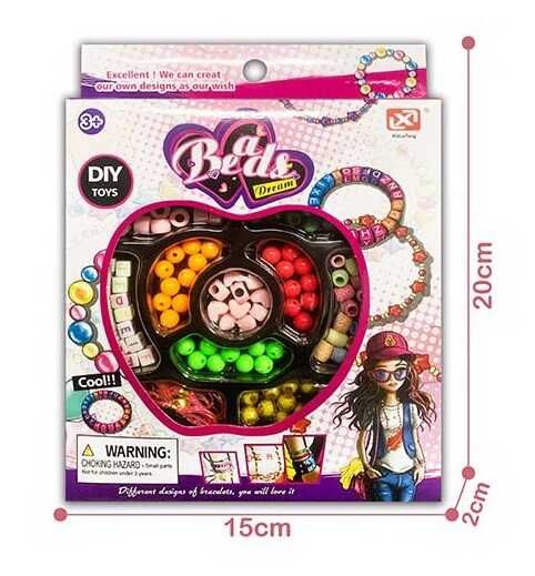 Набір бісеру "Яблуко" для виготовлення браслетів 205-1 Beads Dream, в коробці (6981388403871)