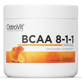 Амінокислота BCAA для спорту OstroVit BCAA 8-1-1 200 g /20 servings/ Orange