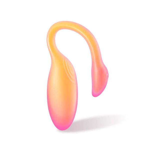 Смарт-виброяйцо Magic Motion Flamingo Max Orange 2 в 1: виброяйцо и тренажер Кегеля, 10 режимов
