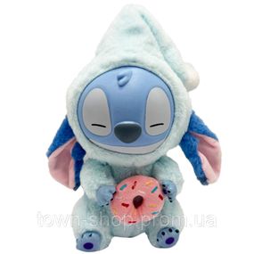 Детская мягкая игрушка-брелок "Стич с колпаком" STITCH(Blue) 26 см