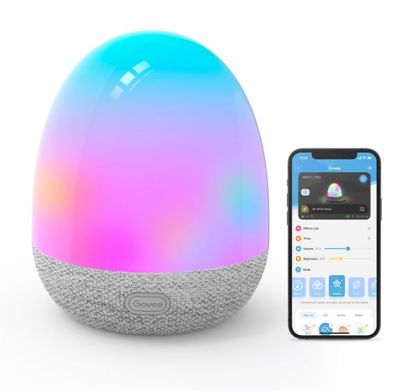 Настільний світильник розумний Govee H6057 RGBIC Night Light Білий (H6057301) | Зображення 2