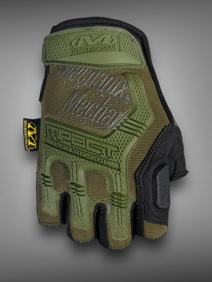 Тактичні Рукавички Mechanix M-Pact відкриті Олива