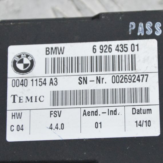 Блок керування сидінням BMW X5 E70 X6 E71 2007-2014 Модуль сидіння БМВ е70 е71 692643501 6926435 | Зображення 1