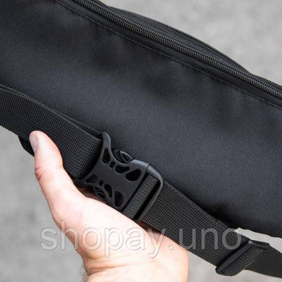 Тактична сумка‑бананка Cordura 600D, водонепроникна, 5 кишень, чорна, через плече | Зображення 6