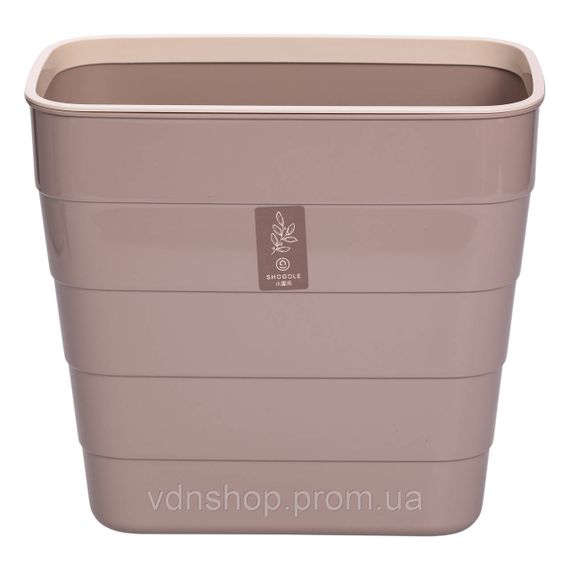 Мусорное ведро на дверцу 6 (л) ведро для мусора пластиковое навесное Коричневый HP-45-18CR | Зображення 3