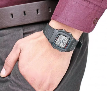 Цифрові полімерні чоловічі наручні годинники Casio оригінал Японія Collection W-800H-1AVES з полімерним | Зображення 2