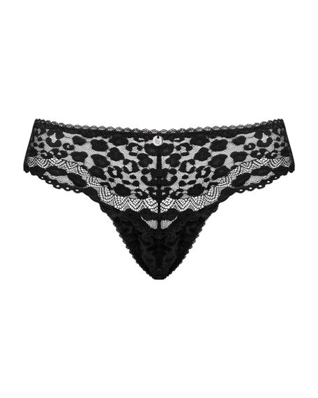 Сексуальні Трусики Obsessive Giully thong S / M, Черный, S-M | Зображення 4