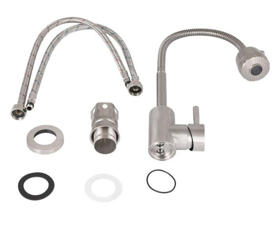 Змішувач для кухні Lidz Aria 015F41, Nickel (k35) LDARI015F41NKS45306 | Зображення 2