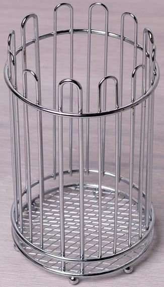 Набір кухонних аксесуарів Kamille Crystal 6 предметів в металевому стакані | Зображення 4
