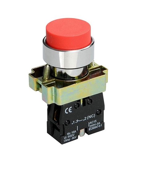Кнопка XB2-BL21 1NO без підсвічування червоний Ny95500284