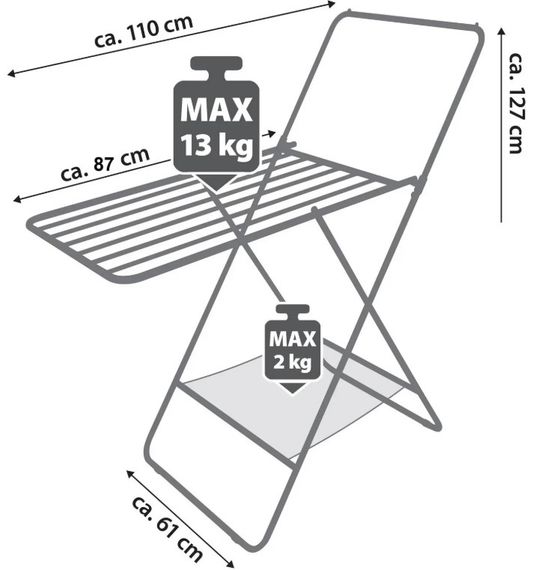 Сушарка для білизни підлогова Casa Si City 8m White (CS92282W04) | Зображення 4