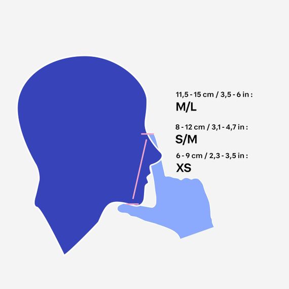 Маска Easybreath 900 для снорклінгу для дорослих чорна - S/M | Зображення 5