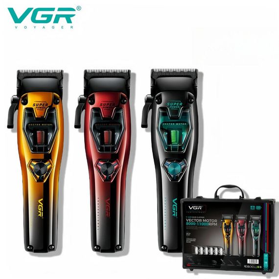 Електробритва для стрижки голови VGR V-668, Професійна акумуляторна машинка Акумулятор ER-95 | Зображення 1