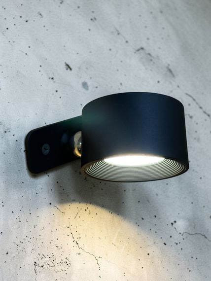 Настінний світильник Mexllex LED з акумулятором та сенсорним керуванням, 360° обертання (комплект 2 шт.) - Black | Зображення 7