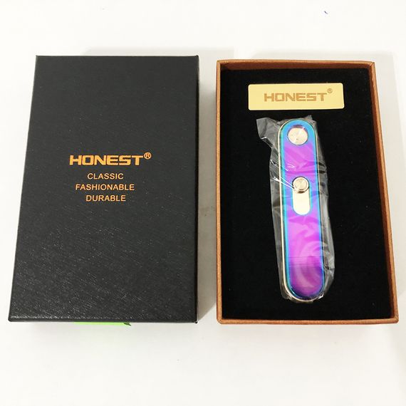 USB запальничка в подарунковій упаковці "Honest" 77127. Колір: хамелеон | Зображення 2