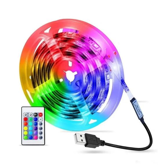 Стрічка led smd 5050 SMD 5050 RGB 5 м bluetooth, Світлодіодна стрічка для комерційних приміщень YZ-65 | Зображення 1
